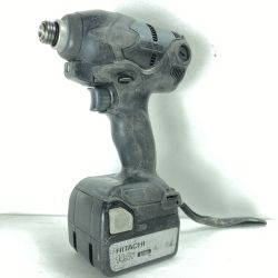 ＊＊ HITACHI 日立 コードレスインパクトドライバ 14.4v ※軸ブレ有 WH14DSL2 ブラック Cランク