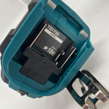  MAKITA マキタ 充電式インパクトドライバ 18V 6Ah バッテリ2本 充電器 ケース付 TD173D ブルー 未使用品