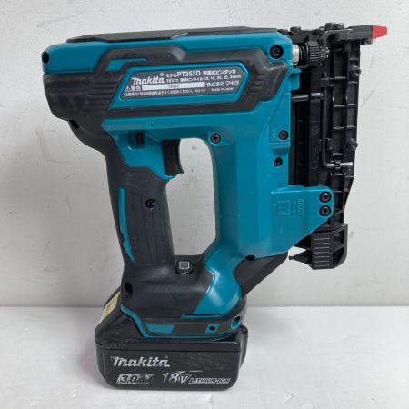  MAKITA マキタ 15~30mm 18V 充電式ピンタッカ (バッテリ1個・充電器・ケース付） PT353D ブルー