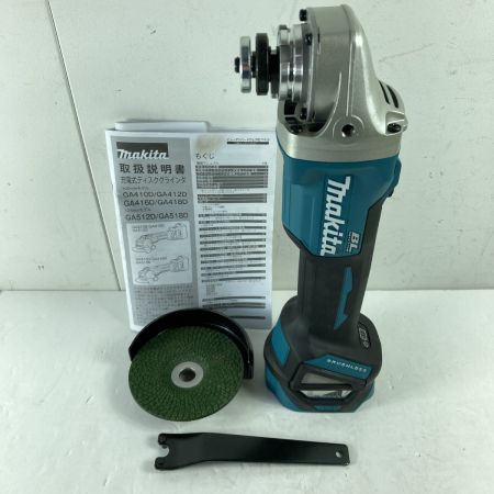  MAKITA マキタ ディスクグラインダー MAKITA GA410D 未使用品(S) 取説付 コードレス式 100mm 14.4v GA410D ブルー