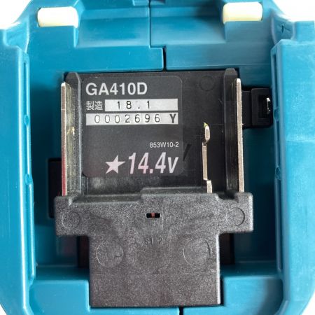  MAKITA マキタ ディスクグラインダー MAKITA GA410D 未使用品(S) 取説付 コードレス式 100mm 14.4v GA410D ブルー