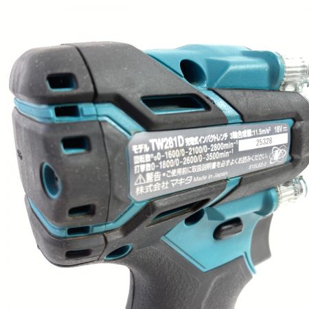  MAKITA マキタ 18V 充電式インパクトレンチ 本体のみ ※バッテリ・充電器なし TW281D ブルー