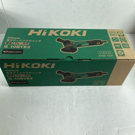  HiKOKI ハイコーキ ディスクグラインダー HiKOKI G10BYE 未開封品(N) 箱付 コード式 100mm 100v (4) G10BYE グリーン