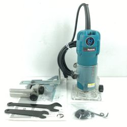 ＊＊ MAKITA マキタ コード式電子トリマ 付属品付 3707FC ブルー Bランク