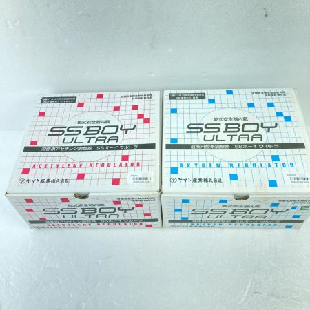  ヤマト産業 切断用アセチレン＆酸素調整器 ヤマト産業 AC2 ＆SSBUOXEセット AC2/SSBU-OXE レッド＆ブラック