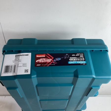  MAKITA マキタ 40Vmax 100mm 充電式ディスクグラインダ (バッテリ2個・充電器・ケース付） GA017GRMX ブルー