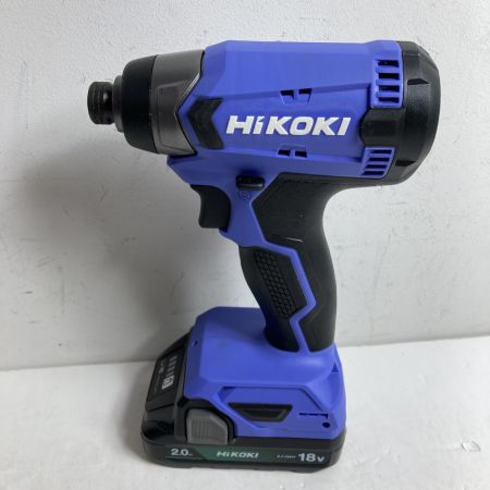  HiKOKI ハイコーキ 18V コードレスインパクトドライバ  (バッテリ2個・充電器・ケース付） FWH18DA ネイビー