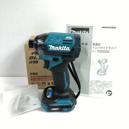  MAKITA マキタ 40Vmax 充電式インパクトドライバ 本体のみ ※バッテリ・充電器なし TD002GZ ブルー