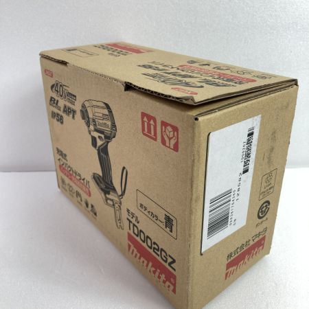  MAKITA マキタ 40Vmax 充電式インパクトドライバ 本体のみ ※バッテリ・充電器なし TD002GZ ブルー