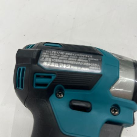  MAKITA マキタ 充電式インパクトドライバ 18V 6Ah バッテリ2本 充電器 ケース付 TD173DRGX ブルー 未使用品