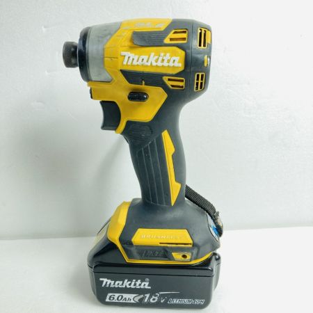  MAKITA マキタ 18V 充電式インパクトドライバ (バッテリ2個・充電器・ケース付） TD173D イエロー
