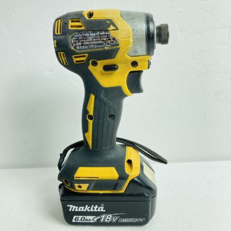  MAKITA マキタ 18V 充電式インパクトドライバ (バッテリ2個・充電器・ケース付） TD173D イエロー