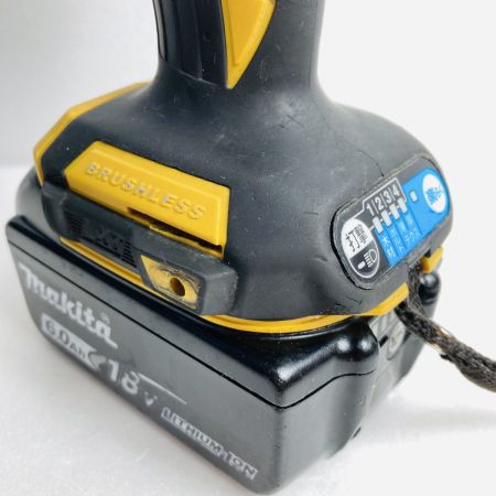  MAKITA マキタ 18V 充電式インパクトドライバ (バッテリ2個・充電器・ケース付） TD173D イエロー