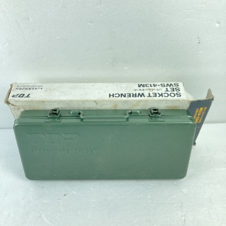  TOP工業 ソケットレンチセット 12.7sq 18点 ケース付 SWS-413M シルバー