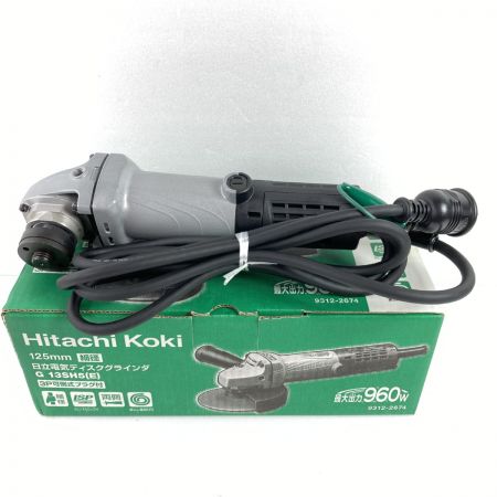  HITACHI 日立 125mmm コード式ディスクグラインダ 本体のみ ※ホイールガード欠品 G13SH5(E) シルバー