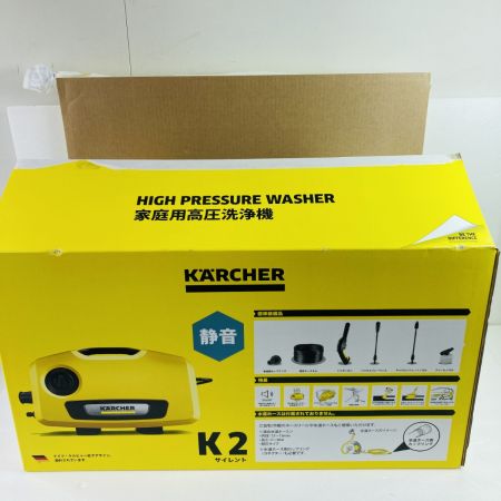  KARCHER ケルヒャー 高圧洗浄機 K2サイレント 付属品完備 ※外箱破れあり K2ｻｲﾚﾝﾄ イエロー