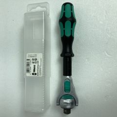 Wera Werk ラチェットハンドル ケース付 9.5sq 使用感有 003550 グリーン Bランク