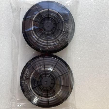  KOKEN 防塵マスクフィルタ 未開封 16組 RD-6 ブラック