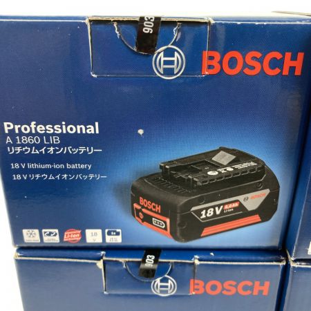  BOSCH ボッシュ 18V/6.0Ah リチウムイオンバッテリ 4個セット  A1860LIB