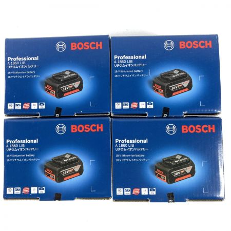 BOSCH ボッシュ 18V/6.0Ah リチウムイオンバッテリ 4個セット  A1860LIB