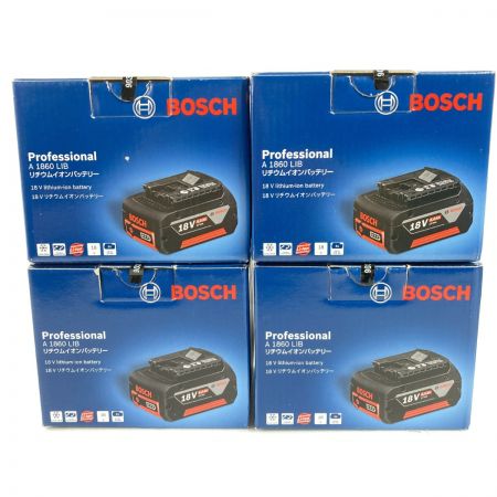  BOSCH ボッシュ 18V/6.0Ah リチウムイオンバッテリ 4個セット  A1860LIB
