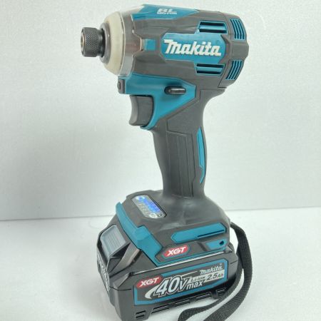  MAKITA マキタ 40Vmax 充電式インパクトドライバ (バッテリ2個・充電器・ケース付) TD001G ブルー