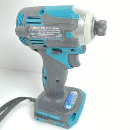 MAKITA マキタ 40Vmax 充電式インパクトドライバ (バッテリ2個・充電器・ケース付) TD001G ブルー