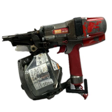 MAX マックス 高圧 90mm スーパーネイラ HN-90 レッド