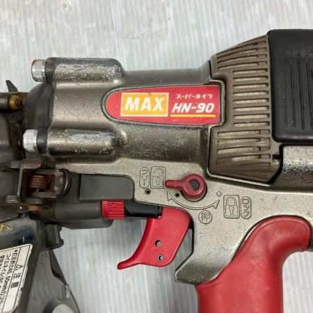 MAX マックス 高圧 90mm スーパーネイラ HN-90 レッド