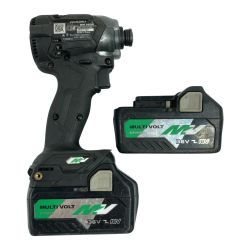 ＊＊ HiKOKI ハイコーキ 36V コードレスインパクトドライバ バッテリ2個付属　※充電器なし WH36DC ブラック Cランク