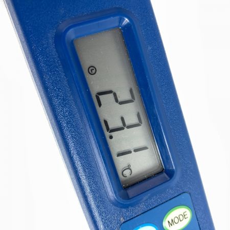  イチネンTASCO DEGITAL THERMOMETER 接触型デジタル温度計 取説・ケース付 TA410-110 ブルー