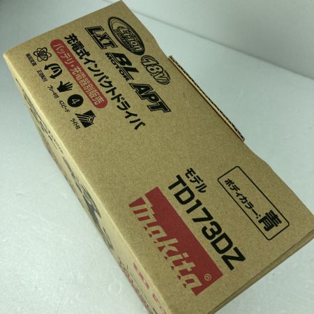 MAKITA マキタ インパクトドライバ 18v 未使用品 TD173DZ ブルー