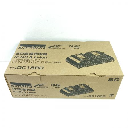  MAKITA マキタ 2口急速充電器 (18V/14.4V対応) DC18RD ブラック