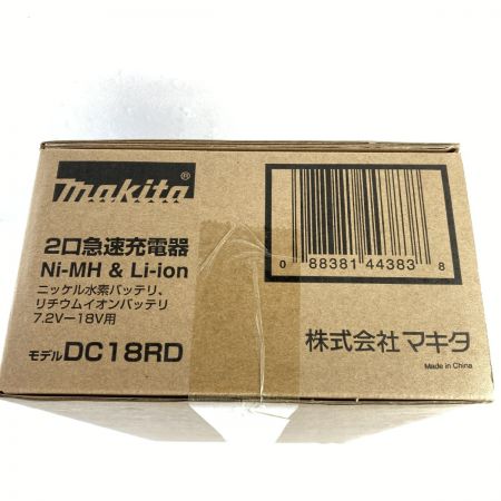  MAKITA マキタ 2口急速充電器 (18V/14.4V対応) DC18RD ブラック