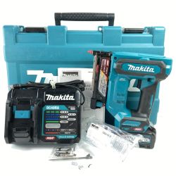 ＊＊ MAKITA マキタ 40Vmax 35mm 充電式ピンタッカ バッテリ・充電器・ケース付属 PT001G ブルー Bランク