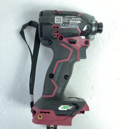  HiKOKI ハイコーキ 36V コードレスインパクトドライバ 本体のみ WH36DC スコーピオンレッド