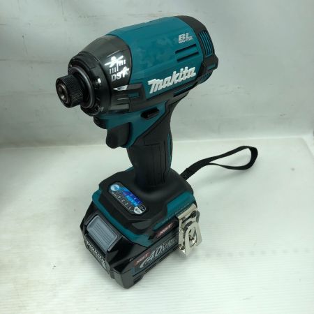  MAKITA マキタ 工具 インパクトドライバ 未開封品(N) 充電器・充電池2個・ケース付 コードレス式 40v TD002GRDX ブルー
