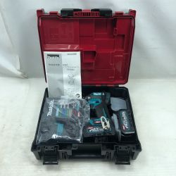 ◇◇ MAKITA マキタ 工具 インパクトドライバ 未使用品 充電器・充電池2個・ケース付 TD002GRDX ブルー Sランク