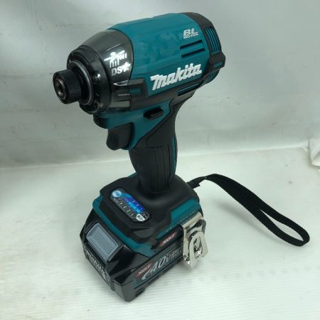  MAKITA マキタ 工具 インパクトドライバ 未使用品 充電器・充電池2個・ケース付 TD002GRDX ブルー