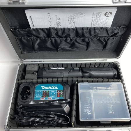  MAKITA マキタ ペンインパクトドライバ  7.2v 1.5Ah 充電器・充電池2個・ケース付 TD022DSHXB ブラック