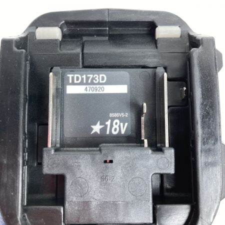  MAKITA マキタ インパクトドライバ 18v 本体のみ TD173D ブラック