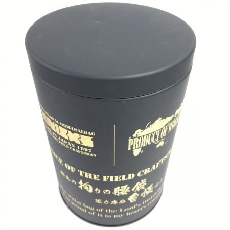  KNICKS 脱着タイプ ダストホルダー ロゴプリントスチール缶 KC-100W+KN-SC ブラック