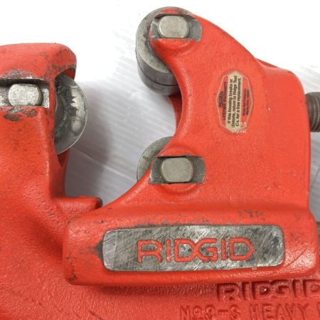  RIDGID (日本エマソン) 強力型パイプカッタ (1枚刃) 1"~3" No3-S レッド