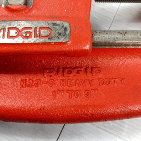  RIDGID (日本エマソン) 強力型パイプカッタ (1枚刃) 1"~3" No3-S レッド