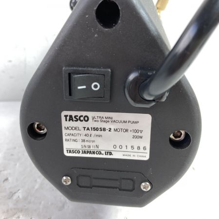  イチネンTASCO 真空ポンプ コード式 ケース付 TA150SB-2 ブラック×シルバー