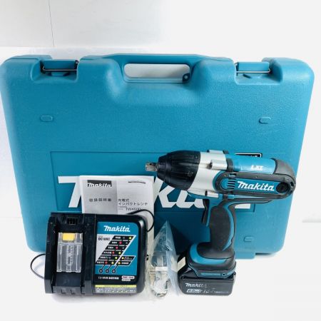 MAKITA マキタ 18V 充電式インパクトレンチ 12.7sq 380Nm バッテリ1個・充電器・ケース付 TW450D ブルー