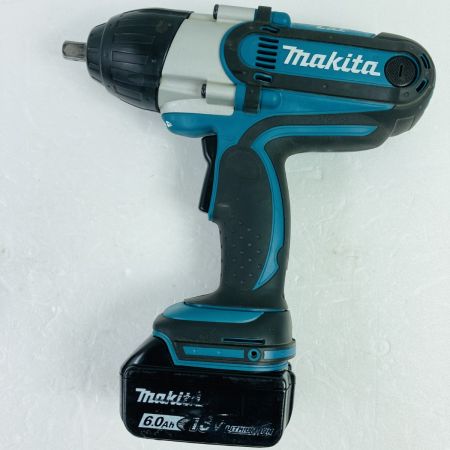  MAKITA マキタ 18V 充電式インパクトレンチ 12.7sq 380Nm バッテリ1個・充電器・ケース付 TW450D ブルー