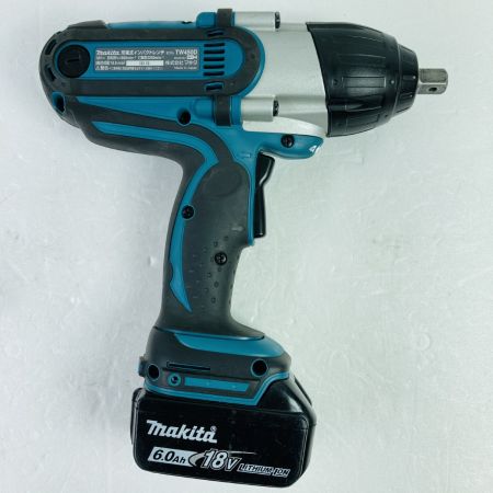  MAKITA マキタ 18V 充電式インパクトレンチ 12.7sq 380Nm バッテリ1個・充電器・ケース付 TW450D ブルー