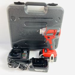 ＊＊ KYOCERA キョウセラ 18V/1.5Ah 充電式インパクトドライバ バッテリ2個・充電器・ケース付 BID1807L1 レッド×ブラック Aランク