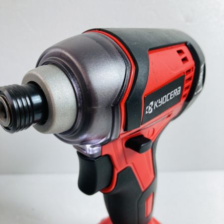  KYOCERA キョウセラ 18V/1.5Ah 充電式インパクトドライバ バッテリ2個・充電器・ケース付 BID1807L1 レッド×ブラック